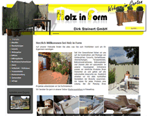 Tablet Screenshot of holzinform-steinert.de